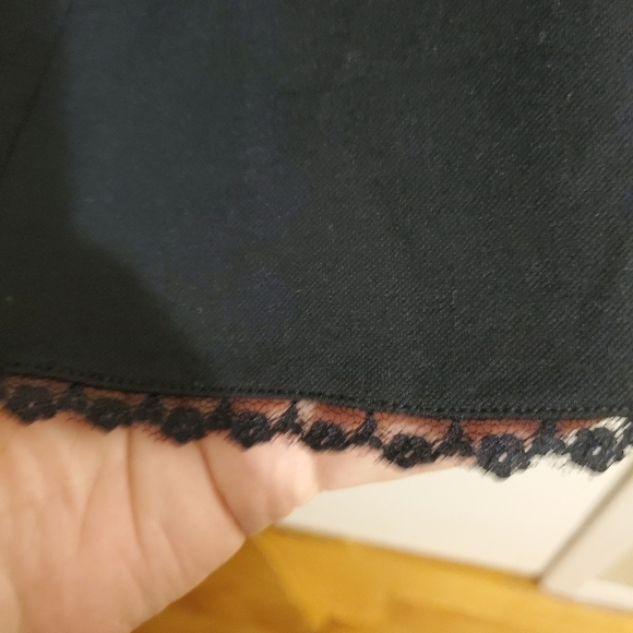 Express Black Lace Trimmed Mini Skirt - Picture 6 of 6